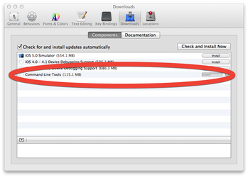 software update xcode command line tools
